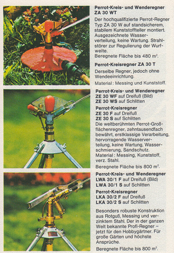 PERROT Gartenkatalog 1978