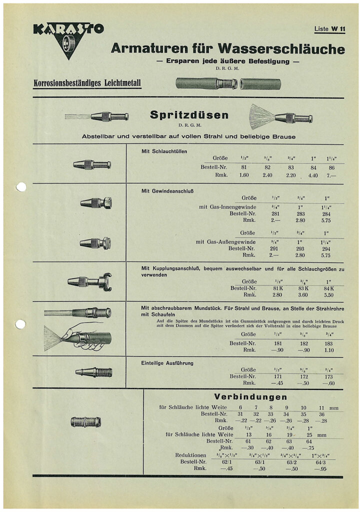 KARASTO Katalog 1939