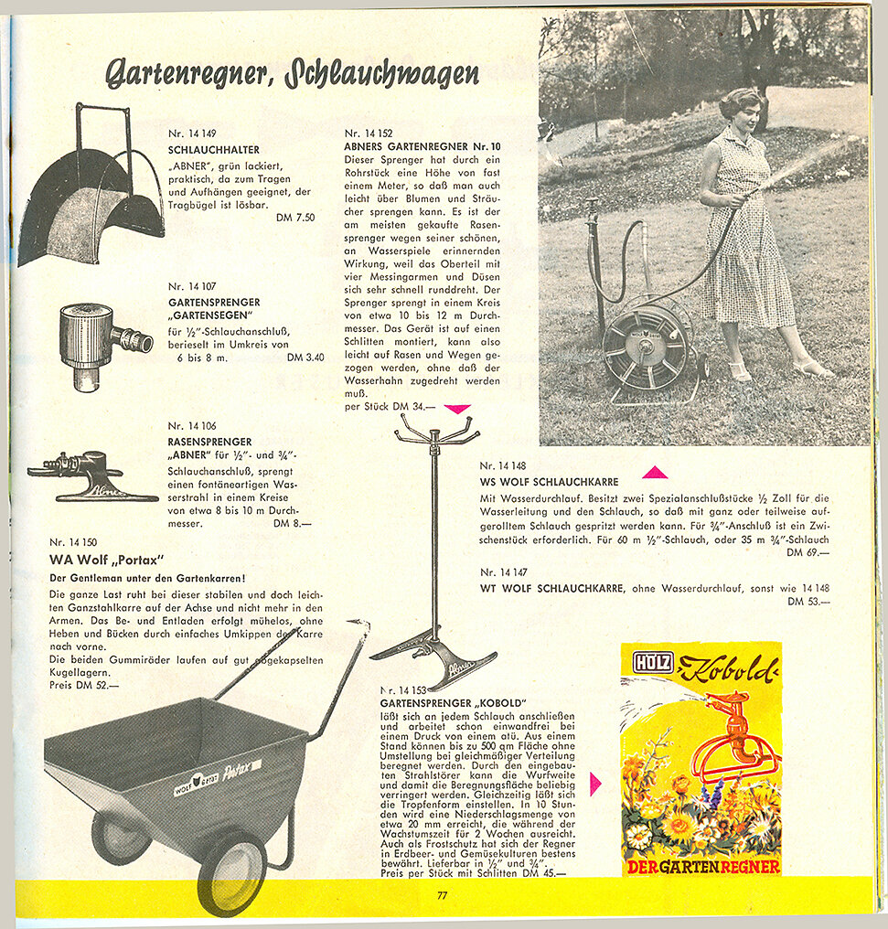 Dehner Katalog 1960